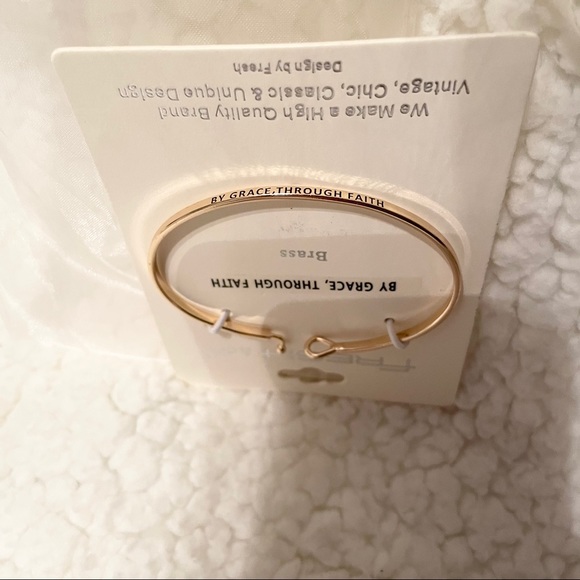 NWT By Grace, Through Faith Inspirational Bracelet - Picture 2 of 3